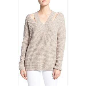 REBECCA MINKOFF NWT Draco Sweater in Oatcake Multi // XS